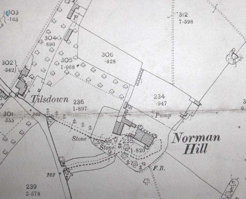 25 inch to 1 mile OS map, Norman Hill House, 1903