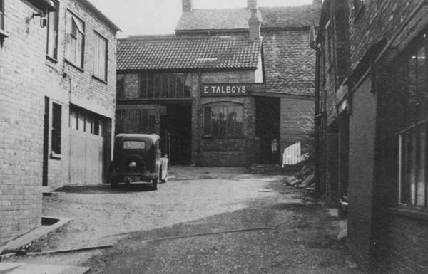 View into the yard of Talboys Forge in Silver Street